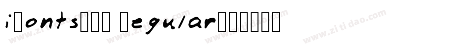 iFonts周年体 Regular字体转换